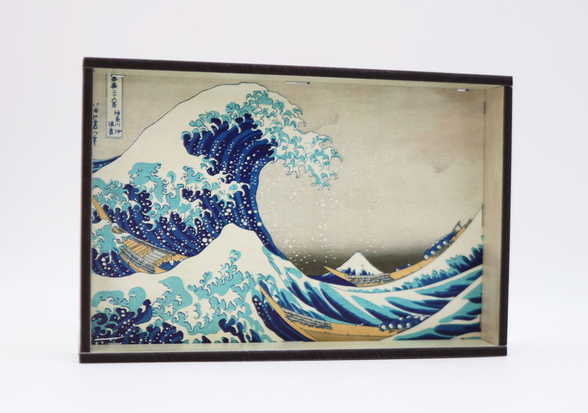Chromatic Dice Tray - Great Wave off Kanagawa Dice Tray Foam Brain Games