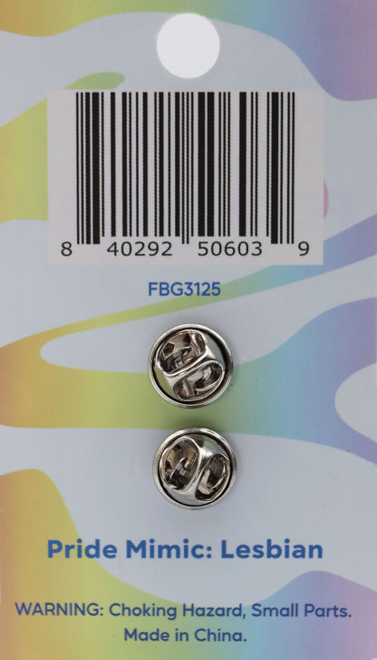 Enamel Mimic Pride Pin - Lesbian Enamel Pin Foam Brain Games
