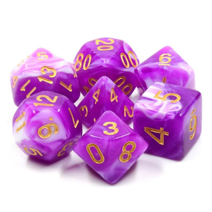 Berry Cream RPG Dice Set Plastic Dice Foam Brain Games
